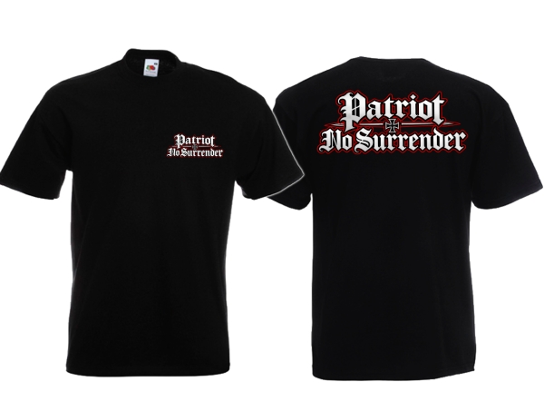 T-Hemd - Patriot - No Surrender - schwarz