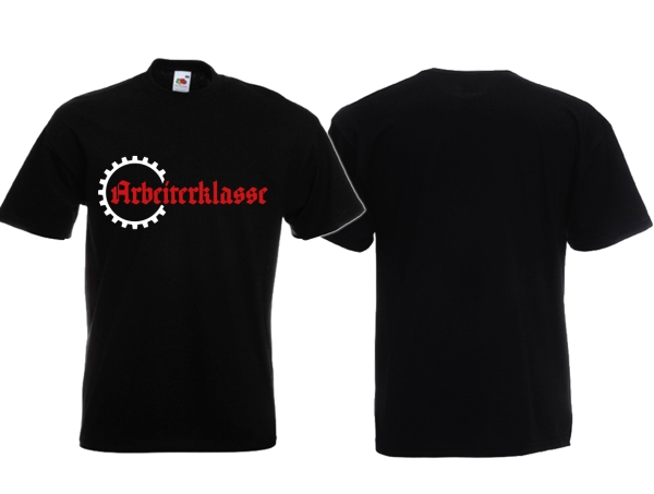 Frauen T-Shirt - Arbeiterklasse - Zahnrad - Motiv 2 - schwarz