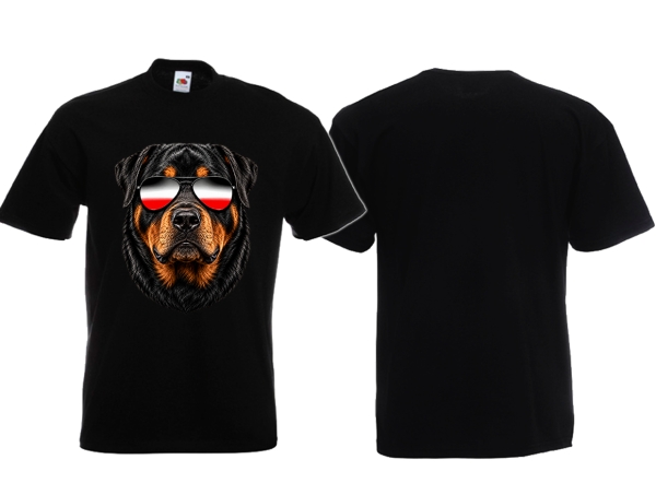 Frauen T-Shirt - Brille - Rottweiler - SWR