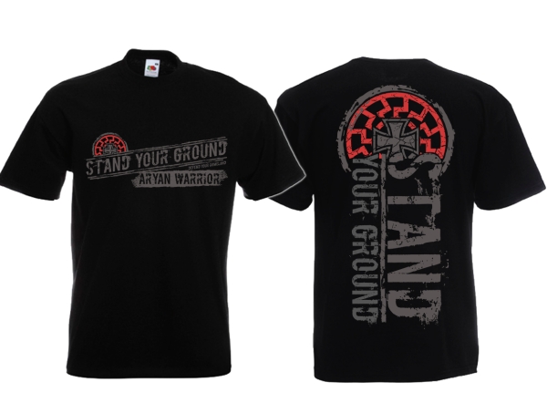 T-Hemd - Aryan Warrior - Stand your Ground - schwarz