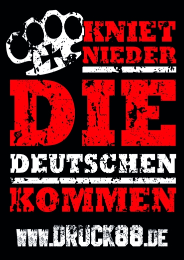 Die Deutschen kommen - Aufkleber