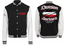 College Jacke - schwarz/weiß - Division Sachsen