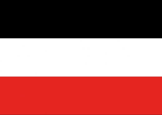 Fahne schwarz-weiß-rot - Kaiserreich - Aufkleber