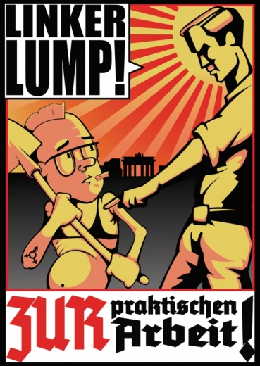 Linker Lump - Aufkleber