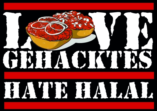 Love Gehacktes - Aufkleber
