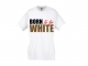 Frauen T-Shirt - Born to be white - Leopard - weiß