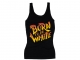 Frauen Top - Born to be white - Logo - schwarz/bunt