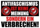 Antifaschismus ist keine Meinung - Aufkleber