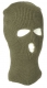 Balaclava - Polyacryl - 3 Loch - oliv