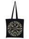 Stoffbeutel - Aryan Warrior - Vegvisir - schwarz/beige