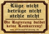 Lüge Nicht - Aufkleber