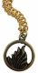 Halskette - Feuer Symbol - Goldfarben