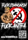 Fuck Antifa - Fuck Communism - Aufkleber Paket 10 Stück