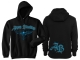 Kapuzenpullover - Bloodline - schwarz/blau