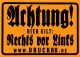 Rechts vor Links - Aufkleber