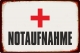 Blechschild - Notaufnahme (305) BS464