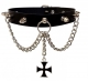 Halsband - Choker - Killernieten & Eisernes Kreuz