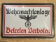 Blechschild - Wehrmachtanlage Reichsadler - Motiv 2 (389)