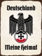 Holzschild - 12x18cm - Deutschland meine Heimat - Motiv 1