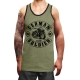 Muskelshirt/Tank Top - Used Look - Biker 88% - heather grün +++RAUSVERKAUF+++