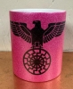 Glitzer Tasse - purple - Reichsadler mit Schwarzer Sonne