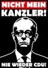 Nicht mein Kanzler - Merz - Aufkleber