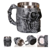 Krug - Edelstahlkrug - Totenschädel - silber Optik +++EINZELSTÜCK+++