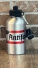Trinkflasche - Anti Antifa - silber - 80 mm - Aluminium - 600 ml