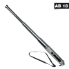 Mini Teleskop Abwehrstock - 13 Zoll - Mit Clip + Handschlaufe - silber KH 160161