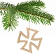 Julfest - Weihnachtsbaumschmuck - Eisernes Kreuz - Kaiserreich - 5er Pack