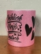 Glitzer Tasse - pink - weiblich weiß deutsch - schwarz