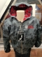 Harrington Jacke - bestickt - Division Deutschland - mit Kapuze - dark splinter