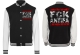 College Jacke - schwarz/weiß - FCK ANTIFA - Motiv 10