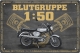 Blechschild - Blutgruppe 1:50 - BS864 (472)
