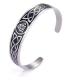 Armspange - Wotans Knoten - silber/schwarze Optik
