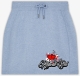 Frauen - Rock - kurz - Krawallgirl - Motiv 3-1 - blue heather