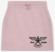 Frauen - Rock - kurz - Anti Antifa - Adler mit Schlagring - sueded miami pink
