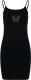 Kleid - Stretch Jersey Slim Dress - Schmetterling - schwarz