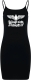 Kleid - Stretch Jersey Slim Dress - Klagt nicht, kämpft - Motiv 5 - schwarz