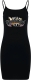 Kleid - Stretch Jersey Slim Dress - Krawallgirl - Motiv 2 - schwarz