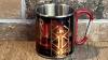 Edelstahltasse mit Karabinerhakengriff - Sleipnir - Die Welt in Flammen - Motiv 1