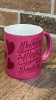 Glitzer Tasse - purple - weiblich weiß deutsch