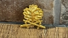 Pin - Eichenlaub mit Schwertern - goldene Optik