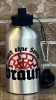Trinkflasche - Auch ohne Sonne braun - silber - 80 mm - Aluminium - 600 ml