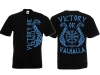 T-Hemd - Victory or Valhalla - schwarz/blau