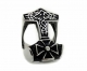 Ring - Edelstahlring - Thorhammer mit Eisernes Kreuz