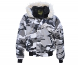 Jacke - CI Flieger Jacke "N2B" - vintage style - city camo