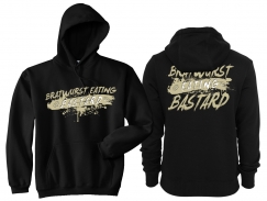 Frauen - Kapuzenpullover - Bratwurst eating Bastard - schwarz/beige