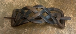 Haarspange - Keltischer Haarschmuck - Holzschmuck geschnitzt