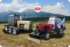 Blechschild - VEB Kombinat Fortschritt ( 438 )